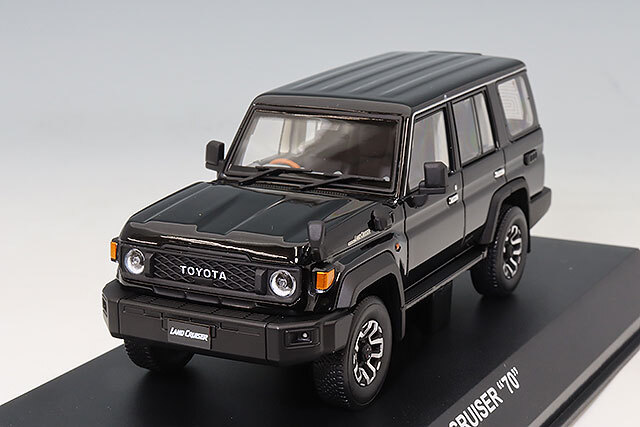 京商 1/43 トヨタ ランドクルーザー 70 アティチュードブラックマイカ