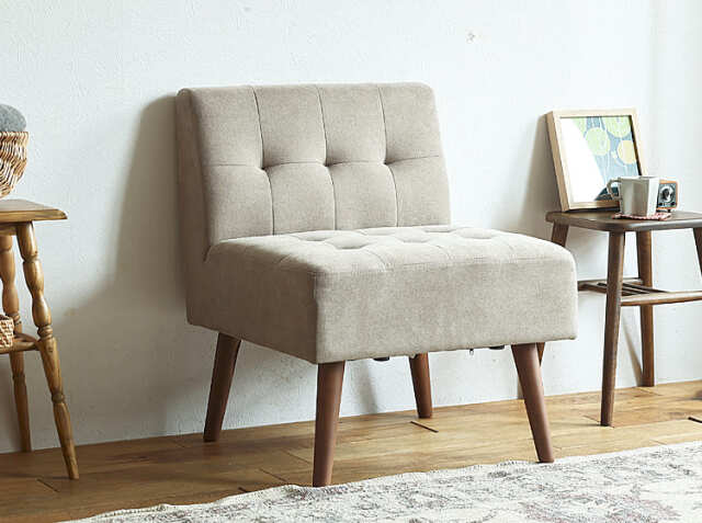 1人掛けソファー mild（ミルド）サンドベージュタイプ｜北欧