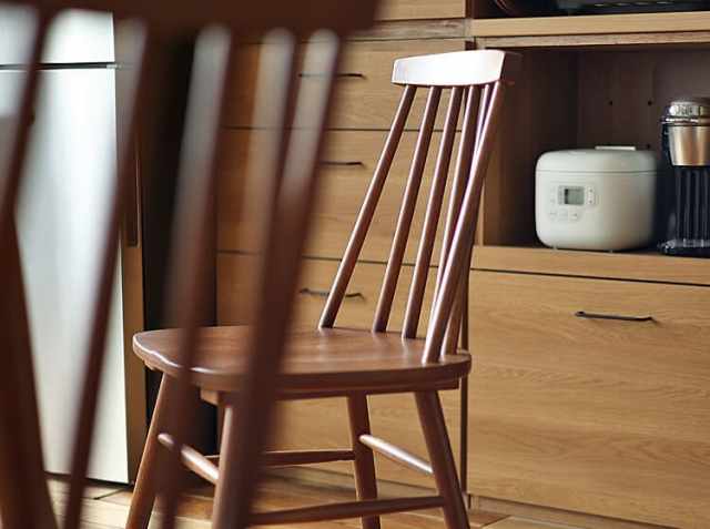 ダイニングチェア2脚セット Rizn（リズン）ブラウンタイプ｜北欧