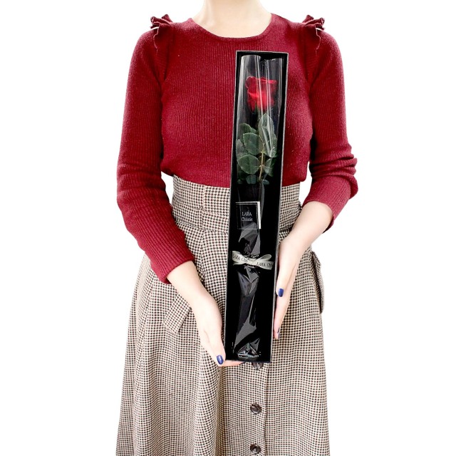 ロイヤルローズ プリザーブドフラワー 薔薇 1輪 lf52-0001