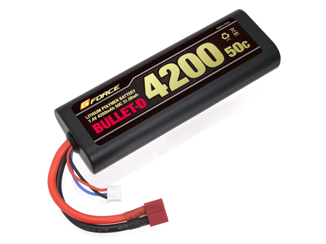 G-FORCE Dyna 7.4V 4800mAh 薄型ショートSize 65C/130C GFG006 カー用