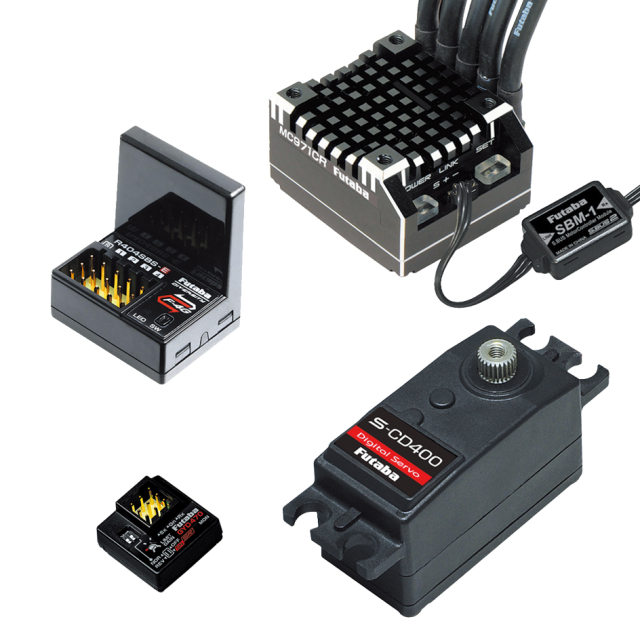 フタバ RSセット RS404SBS+HPS-CB701x2個 00107414 受信機・エンジン