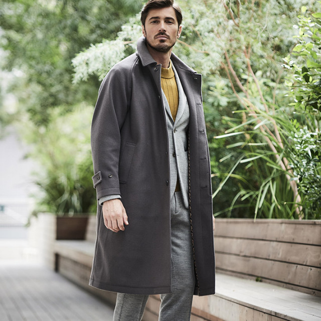 会員様限定SALE] 在庫限り メルトンジャージ ステンカラーコート