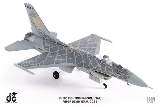 JCW 1/144 (ダイキャスト製) F-16C アメリカ空軍 バイパー・デモチーム