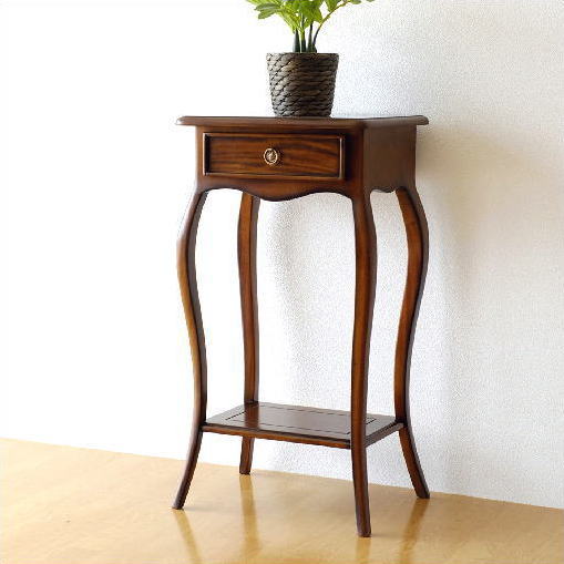 花台 電話台 猫脚 コンソールテーブル スタイリッシュ おしゃれ