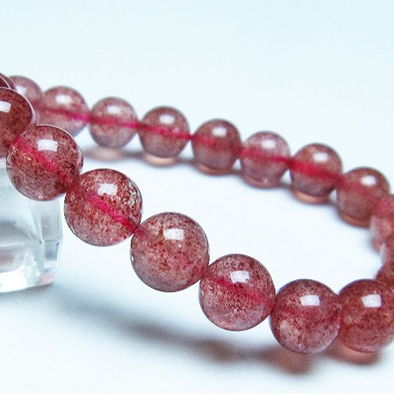 パワーストーン 天然石 アフリカンストロベリークォーツブレスレット