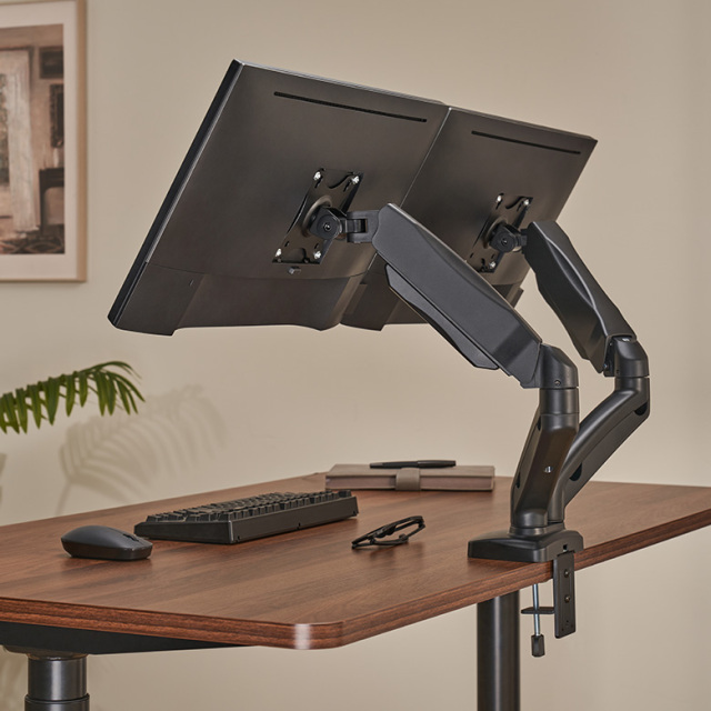 モニターアーム デュアルモニター 2画面 対応サイズ17～32インチ 耐