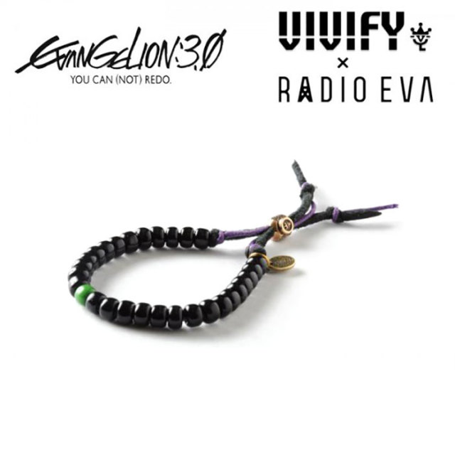 VIVIFY x RADIO EVA(ヴィヴィファイコラボ) W Cord Beads Bracelet(初