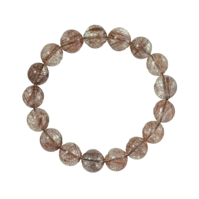 ブレスレット シルバールチルクォーツ AAA （ブラジル産） 12～13mm 17