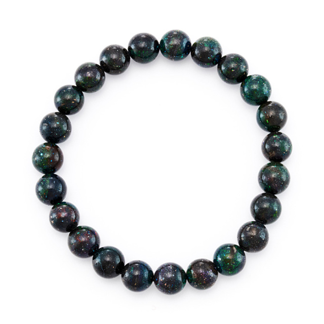 ブレスレット ブラックオパール A （オーストラリア産） 9mm 23玉 No.1