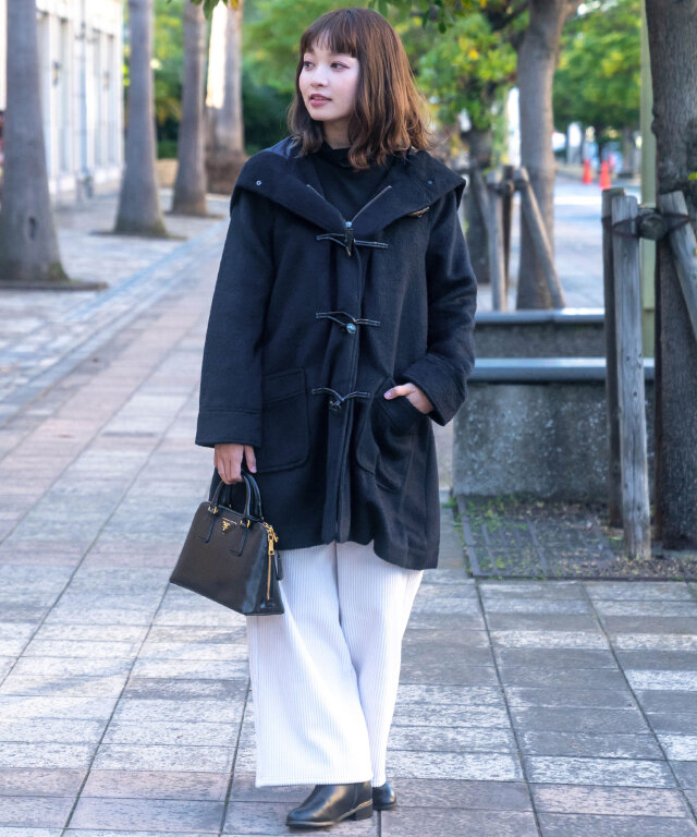 ボリュームフード ダッフル ママコート マルチ防寒カバーつき