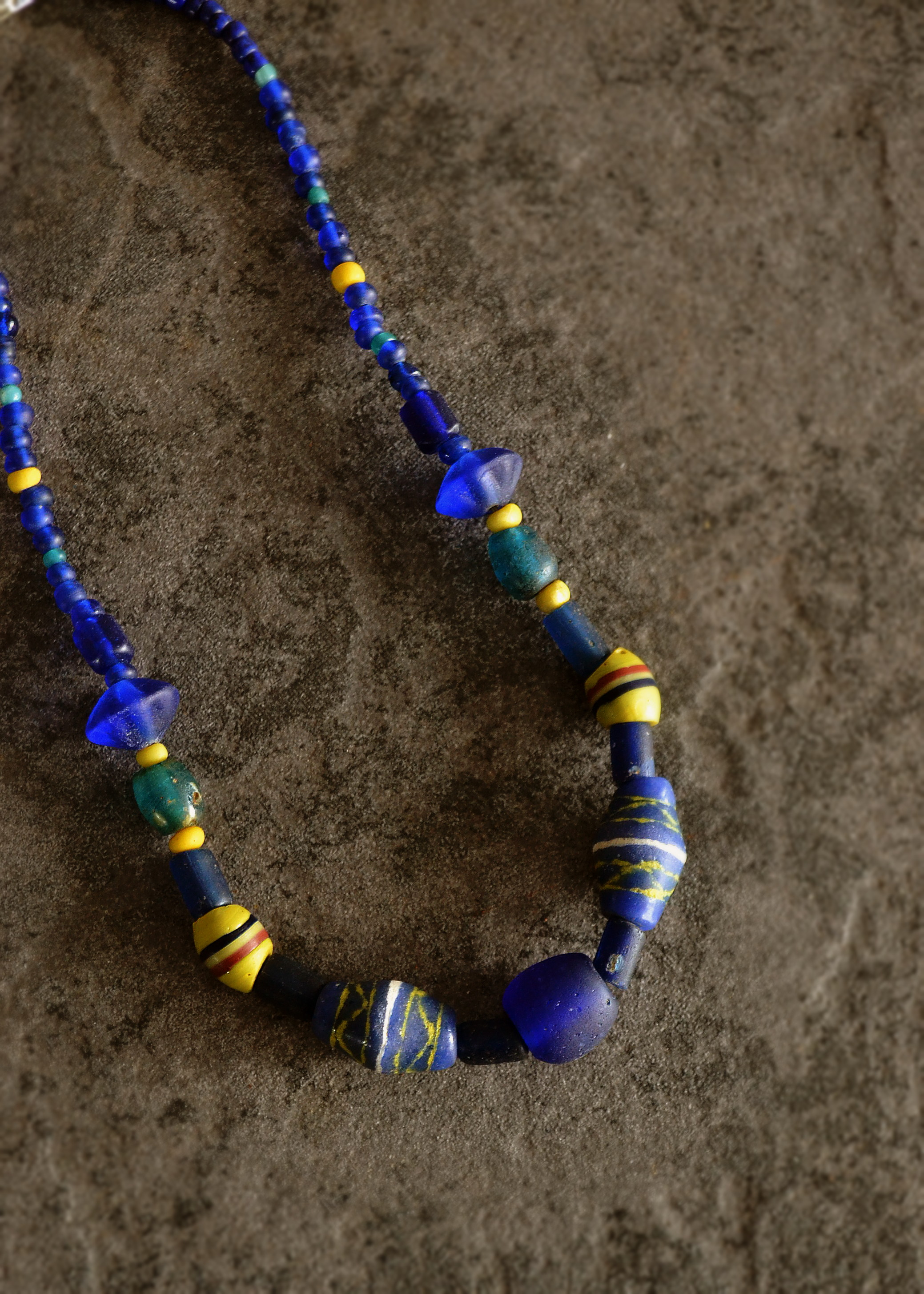 Antique Sam's Collection アンティークビーズネックレス 蜻蛉玉