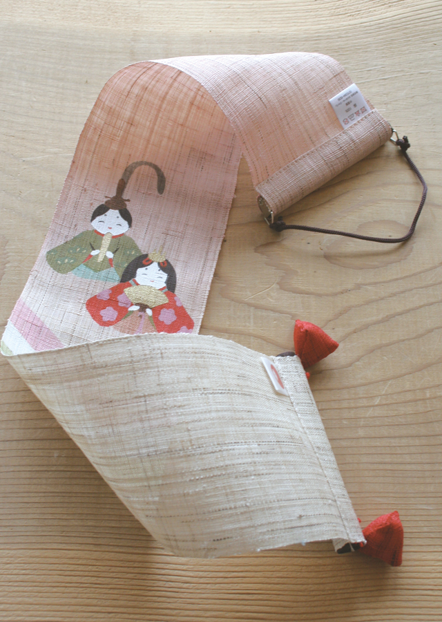 手染め麻豆タペ「三色雛」[京都洛柿庵オンラインショップ]