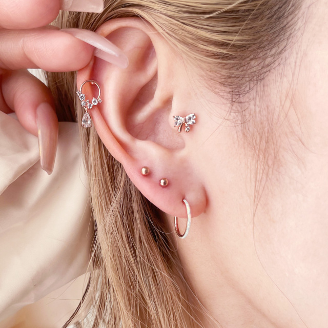 14G 16G ］上品で華やかな耳元を演出してくれる 天然 オパール