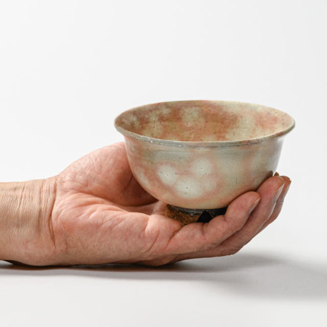 萩焼(伝統的工芸品)飯碗小御本手朝顔