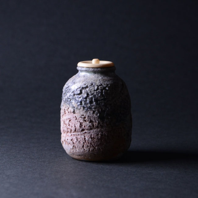 共箱付】伊賀日々茶入（KAA-051） 作家「新歓嗣」