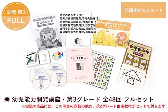 幼児能力開発家庭講座 第3グレード スタートセット（新規ユーザー）