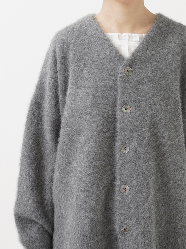 フォックスカシミヤVネックカーディガン