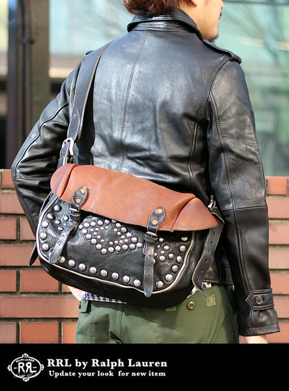 RRL ダブルアールエル LEATHER CROSS BODY SADDLE BAG を通販【paper