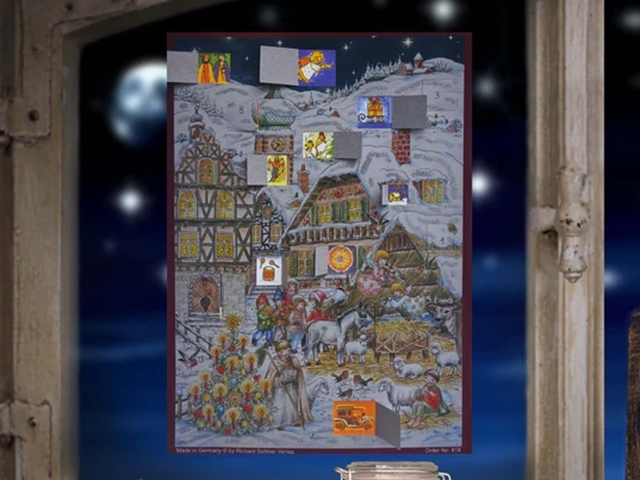 1868】アドヴェントカレンダー/No818/A4サイズ/リヒャルトセルマー