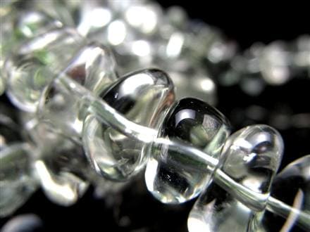 ☆艶々さざれビーズ使用☆希少な緑水晶☆抜群クリア感☆ほんのり