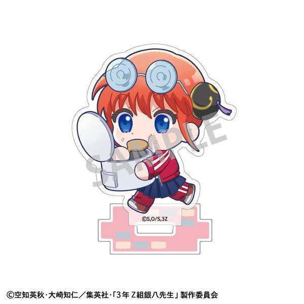 3年Z組銀八先生 ミニアクリルスタンド 桂小太郎／登校風景描き起こし