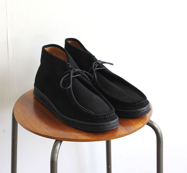MANEBU マネブ BOO MID SUEDE BLACK ワラビーブーツ ブラック MNB-032