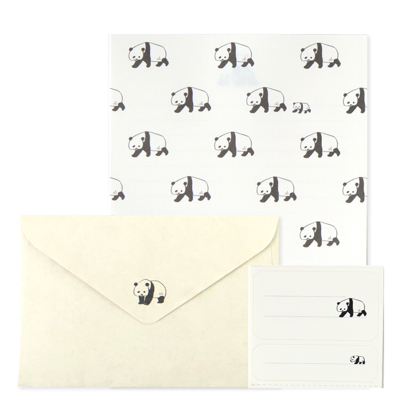 NLS-104：アニマルパレード レターセット パンダ〔OZ〕