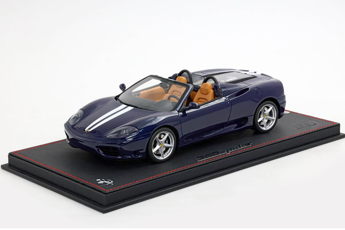 BBR P18232DV 1/18 Ferrari 360 Modena Spider Automatic Gear Blu Le