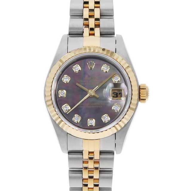 79173NG ブラックシェル ROLEX（ロレックス）デイトジャスト 10Pダイヤ