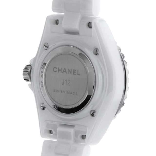 H5704 ホワイトシェル CHANEL（シャネル）J12 白セラミック 12Pダイヤ