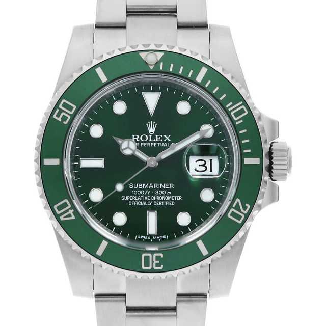 116610LV グリーン ROLEX（ロレックス）サブマリーナ デイト 中古