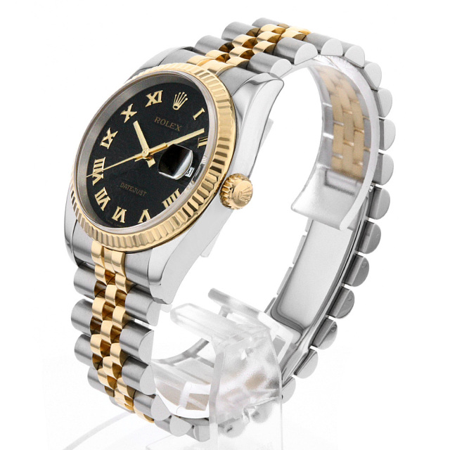 116233 ブラック彫りコンピューター/ローマ D番 ROLEX（ロレックス