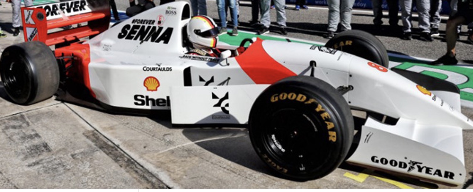 予約] ミニチャンプス 1/43 マクラーレン MP4/8 セバスチャン ベッテル