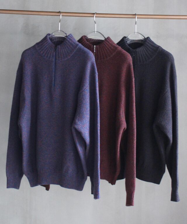 crepuscule Wool Kanoko Half Zip P/O - | rroomm onlinestore（ルーム