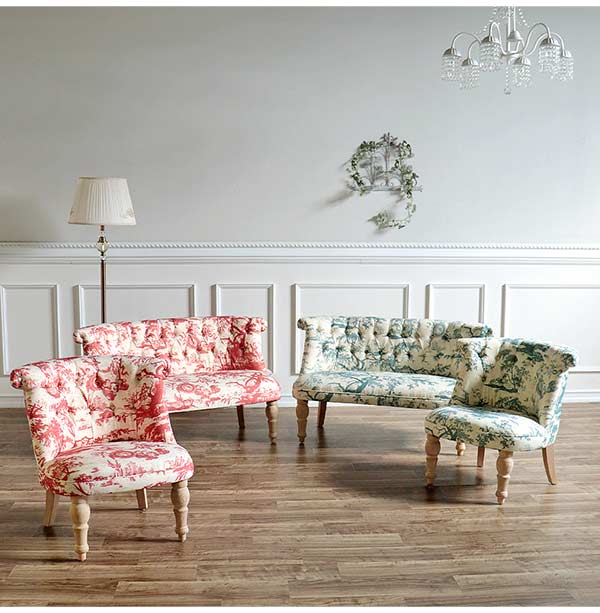 ちゃい ラムズゲイト 花柄1人掛けソファ ちゃい ラムズゲイト 花柄1人