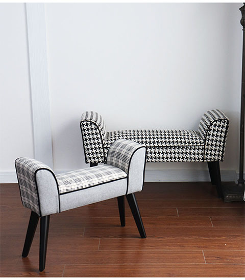 ベンチスツール(千鳥柄)｜Y-KAGU(輸入家具屋さん.com)