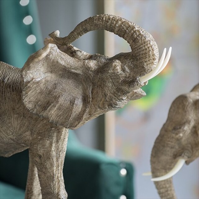 風水インテリア エレファント（象・ノーズアップ） 動物の置物｜Y-KAGU