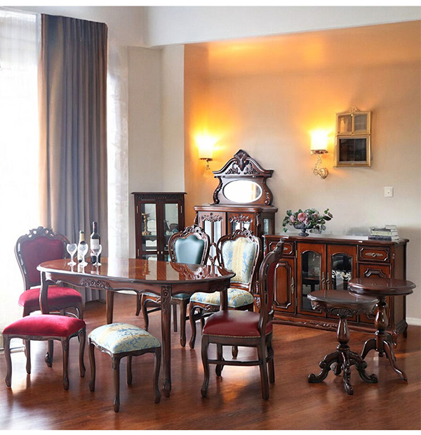 マホガニー材使用 マリナカッシーリ ラウンドサイドテーブル（コーヒー