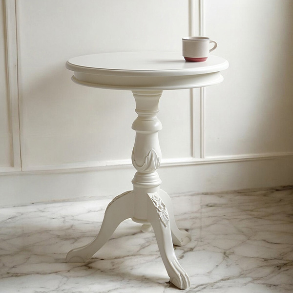 Y-KAGUオリジナル サイドテーブル（コーヒーテーブル）φ500（ホワイト