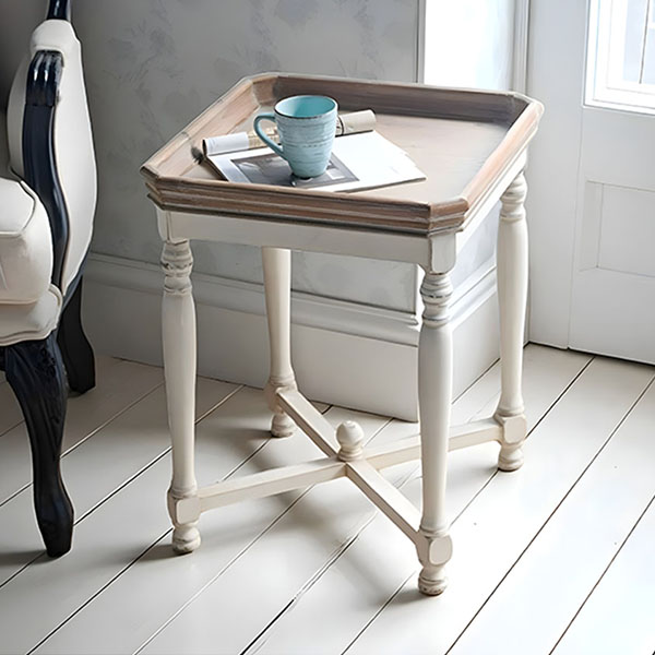 シャビーシック フレンチスタイル サイドテーブル 幅51cm｜Y-KAGU(輸入