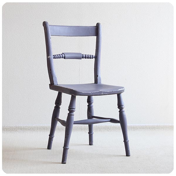 イギリス アンティーク ペイントチェア 木製椅子 シャビー 英国 家具