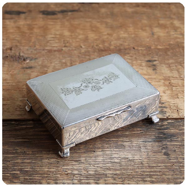 イギリス アンティーク シガレットケース/シルバープレート/銀メッキ