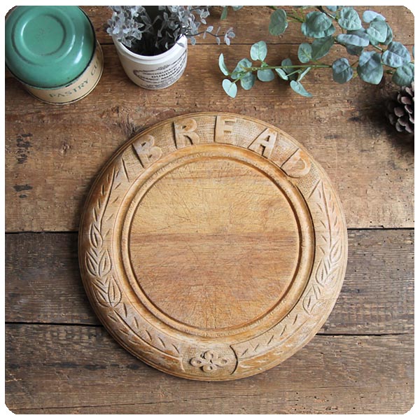 イギリス アンティーク 木製ブレッドボード/まな板/木味/カッティング