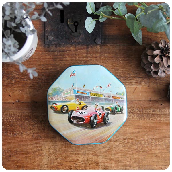 イギリス ビンテージ トフィー缶/ティン/ブリキ/雑貨/TIN/小物入れ/お