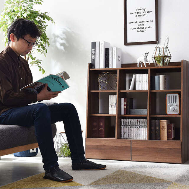 引き出し付きオープンシェルフ プーケ 【00-291】｜激安アウトレット