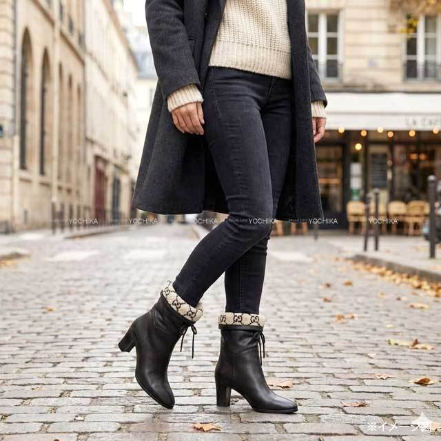 渋谷並木橋店】2023年春夏 GUCCI グッチ ブーツ ショート GG柄アンクル