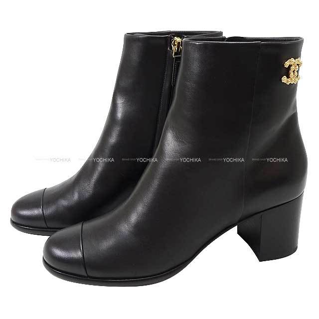 シャネルsz38 ショートブーツ