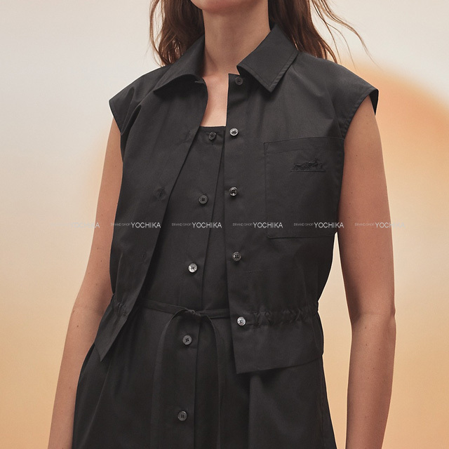 2023年春夏 HERMES エルメス ワンピース レディース カレーシュ刺繍