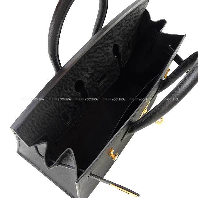 HERMES エルメス ハンドバッグ バーキン25 セリエ 外縫い 黒 (ブラック